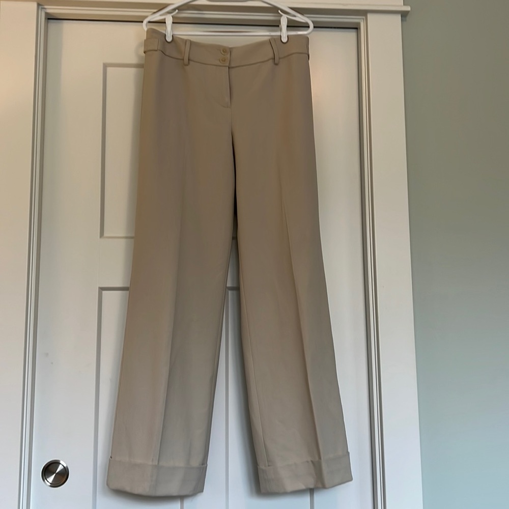 Loft Cream lined dress pant